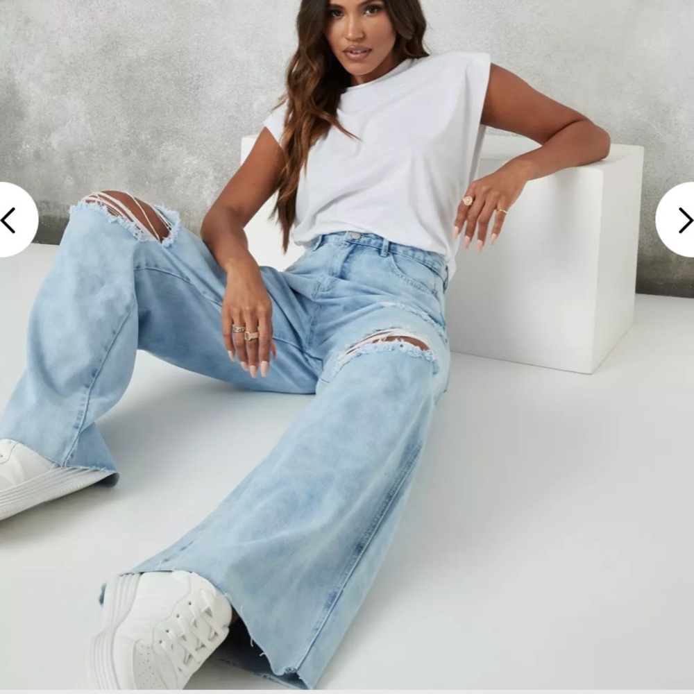 Misguided ripped boyfriend jeans
